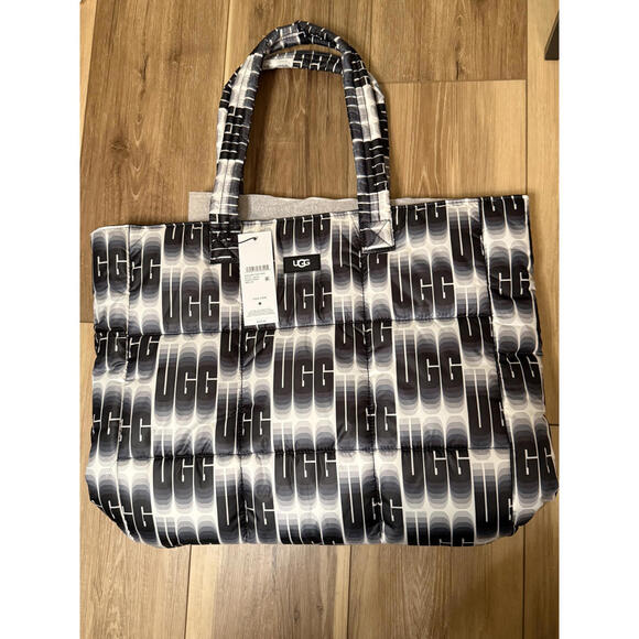 NWT! UGG Ellory Puff Tote Bag in Wavelength Black - Picture 2 of 6